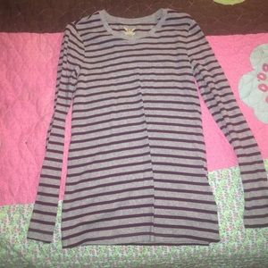 faded glory stripped long sleeve shirt